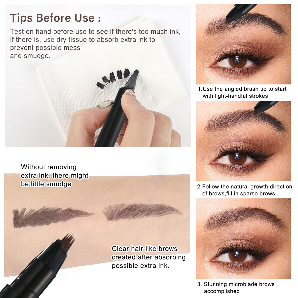 Instant Hair-like Eyebrow Pen