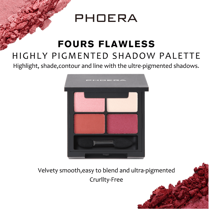 PHOERA Fours Flawless Highly Pigmented Eye Shadow Palette