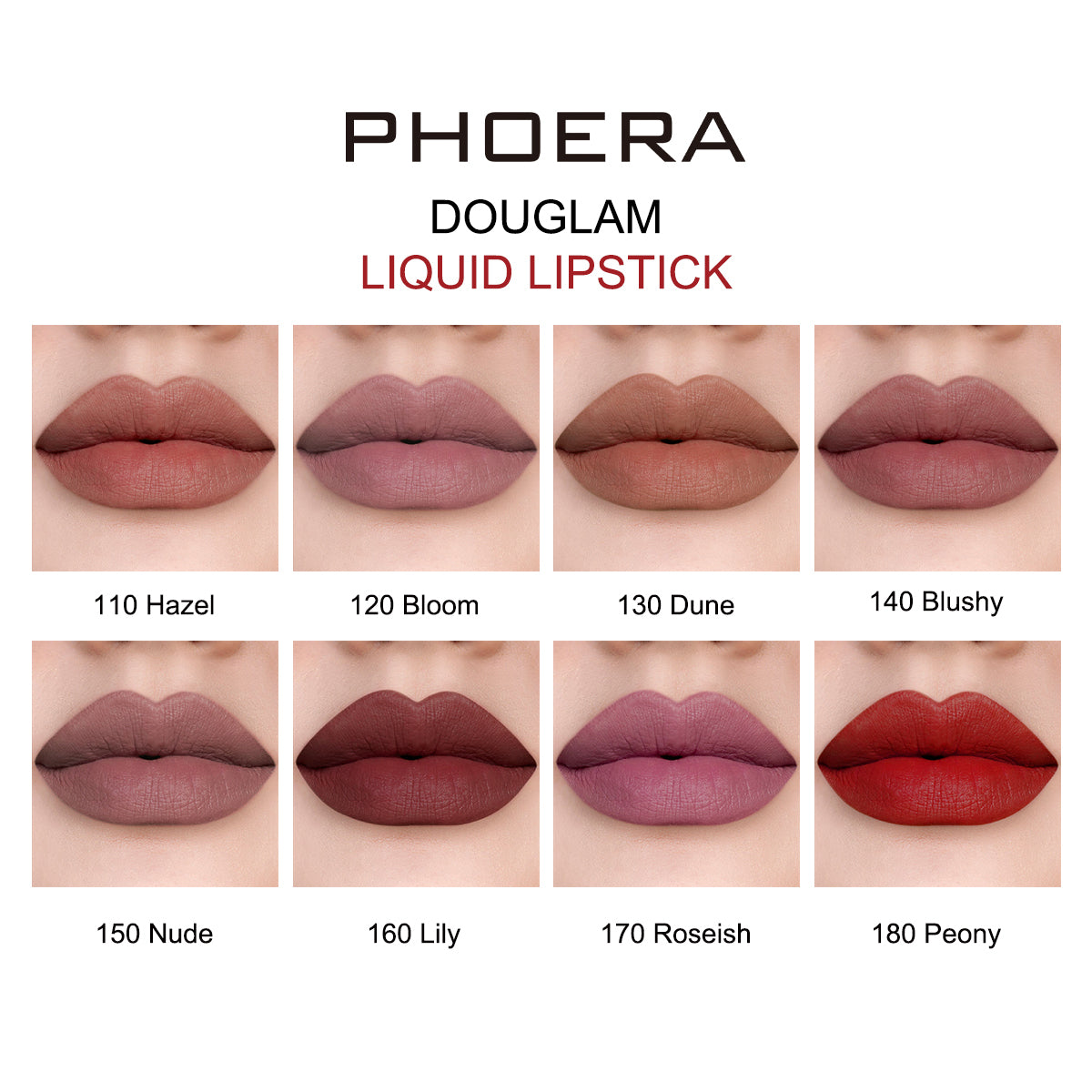 PHOERA DOUGLAM Liquid Lipstick