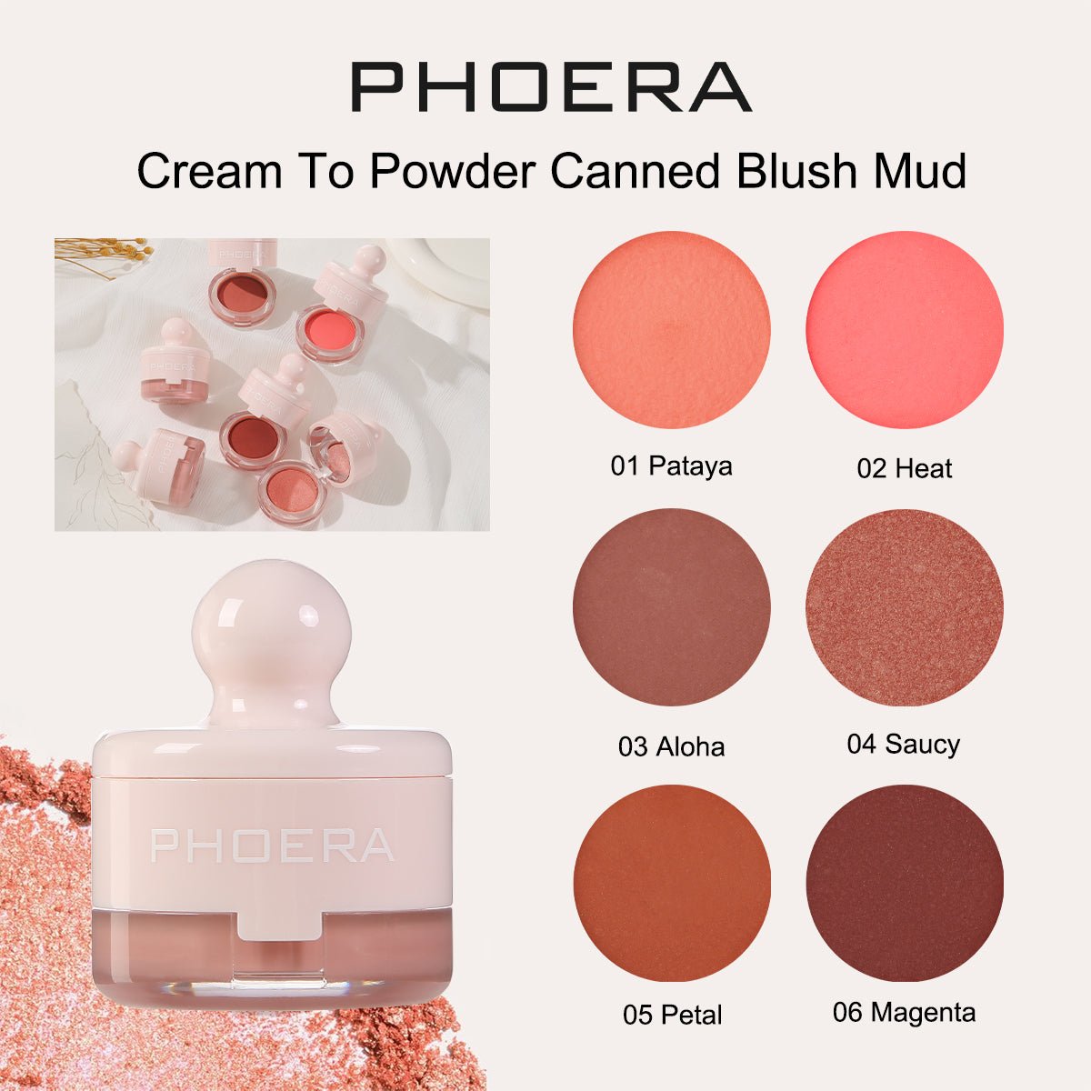 Cream to Powder Canned Blush Mud