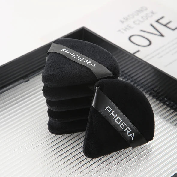 PHOERA 6 Pcs Powder Puff Face Soft Triangle Makeup Puff for Loose Powder
