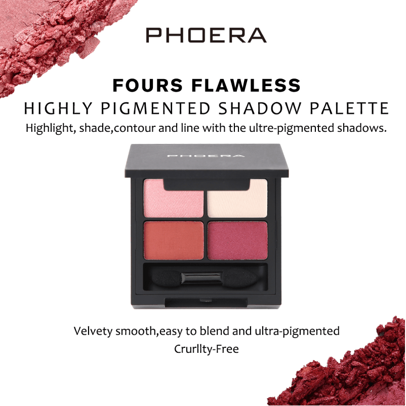 PHOERA Fours Flawless Highly Pigmented Shadow Palette