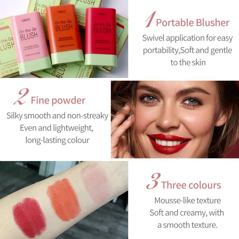 Soft Creamy Lip Cheek Blush Stick