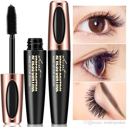 Vibely 4D Silk Fiber Eyelash Mascara Long-lasting Extension Makeup