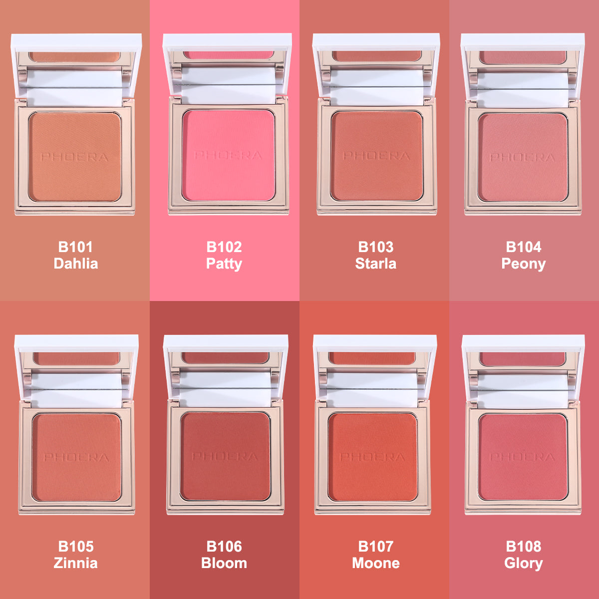 PHOERA Radiant Matte Powder Blush