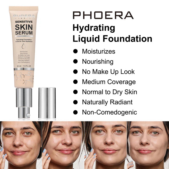 PHOERA Hydrating Skincare Foundation with Hyaluronic acid