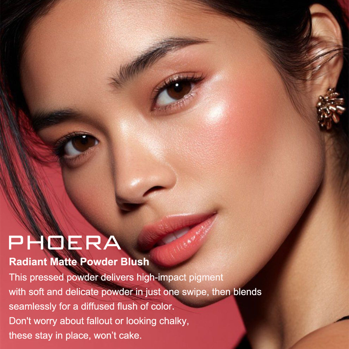 PHOERA Radiant Matte Powder Blush